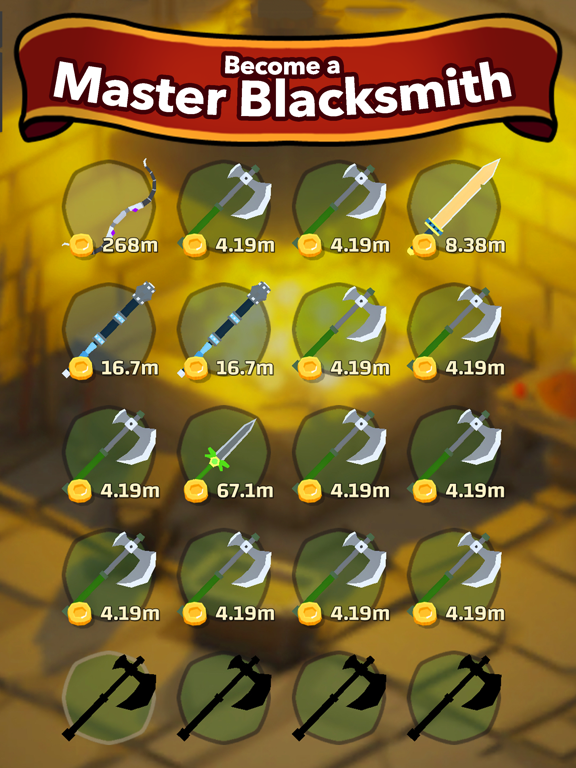 Blacksmith - Merge Idle RPG iPad screenshot 5 - Games app