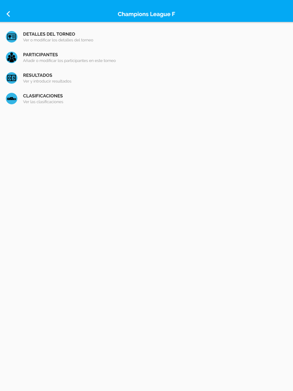 Mis Torneos iPad screenshot 1