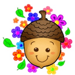 Cute Acorn AcornMoji Sticker