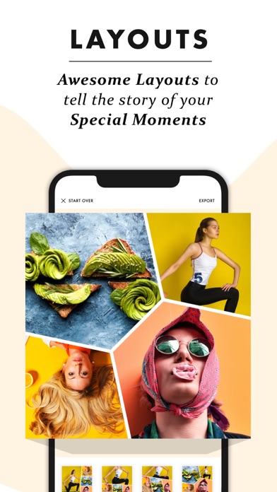 Faagun Photo Collage Editor iPhone screenshot