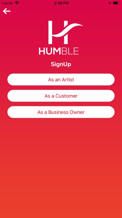 HUMBLE Beauty Artists App