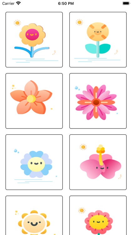 Cute flower Sticker