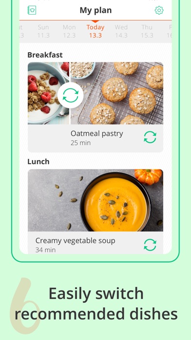 Meal Planner: mealplan recipes Screenshot