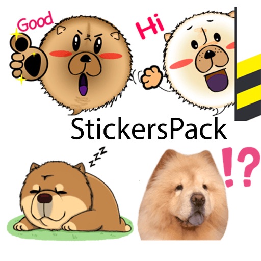 Chow Chow Dog Stickers Pack