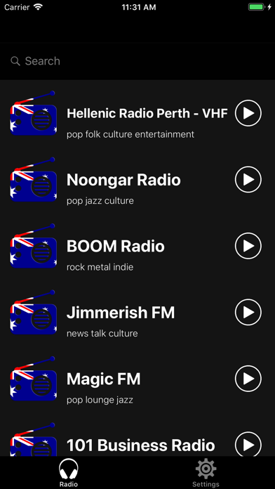 Screenshot #1 pour ourRadio Australia