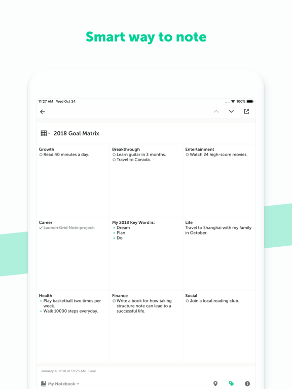 Grid Note - Smart way to noteのおすすめ画像1