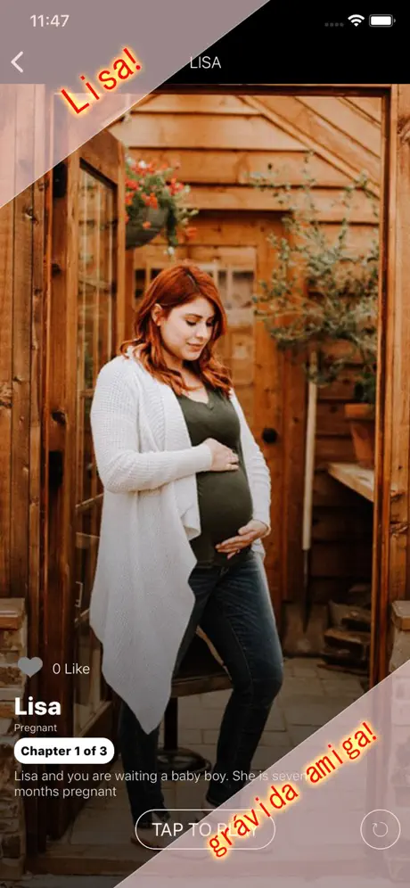 Garota virtual mensagens de te