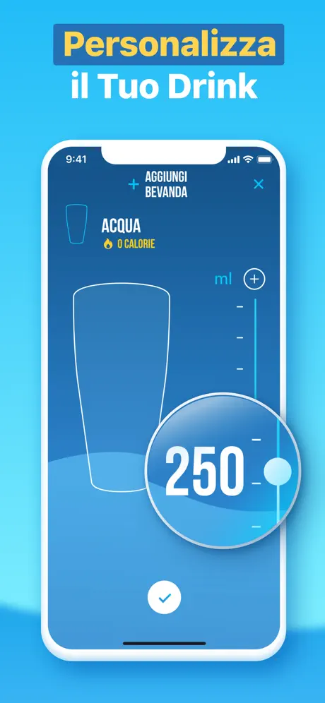 Acqua reminder - Bere acqua