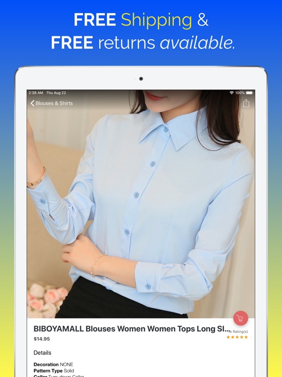 Women's Clothing Online Store iPad screenshot 4 - Shopping app