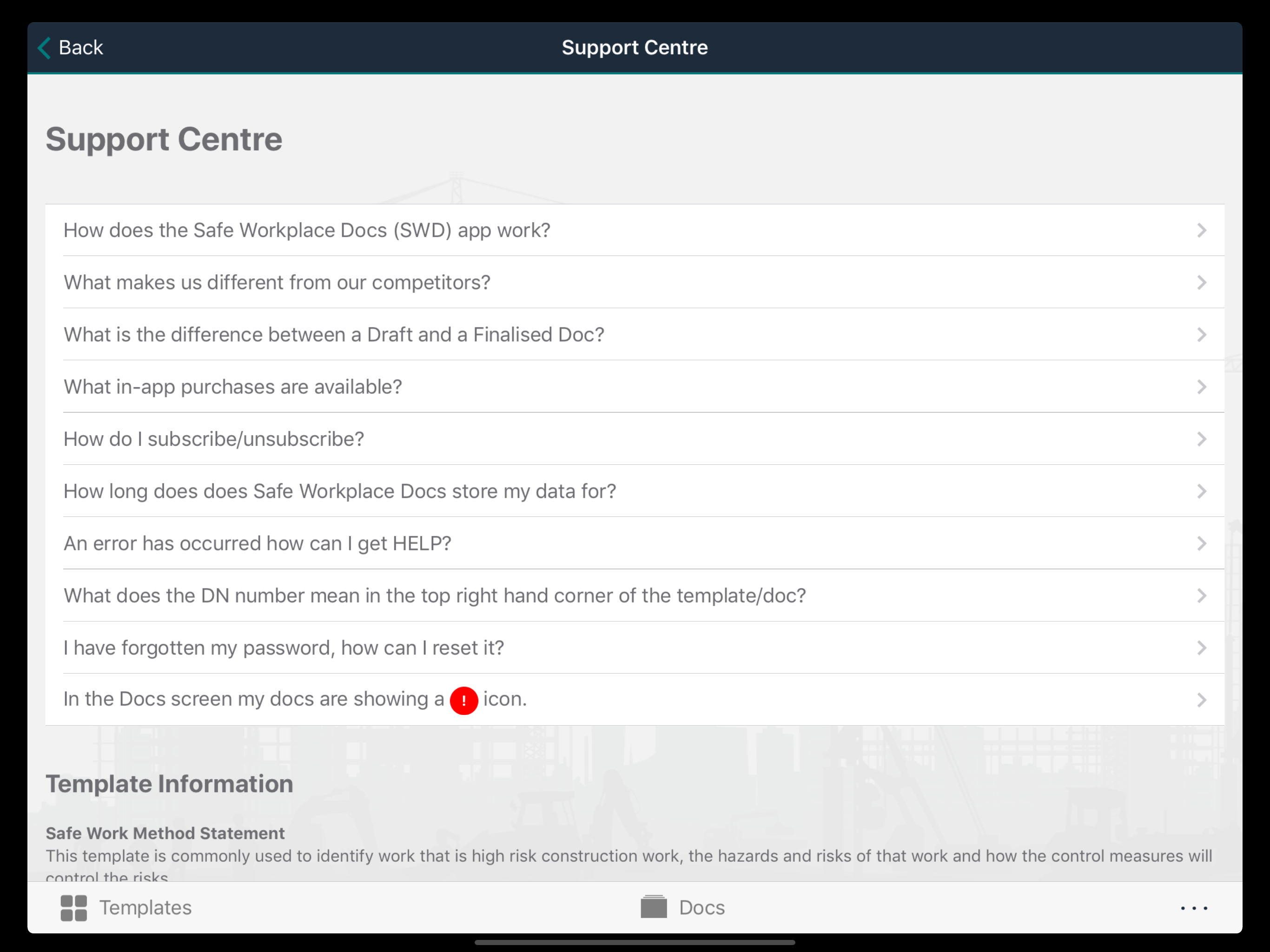 Safe Workplace Docs screenshot 20