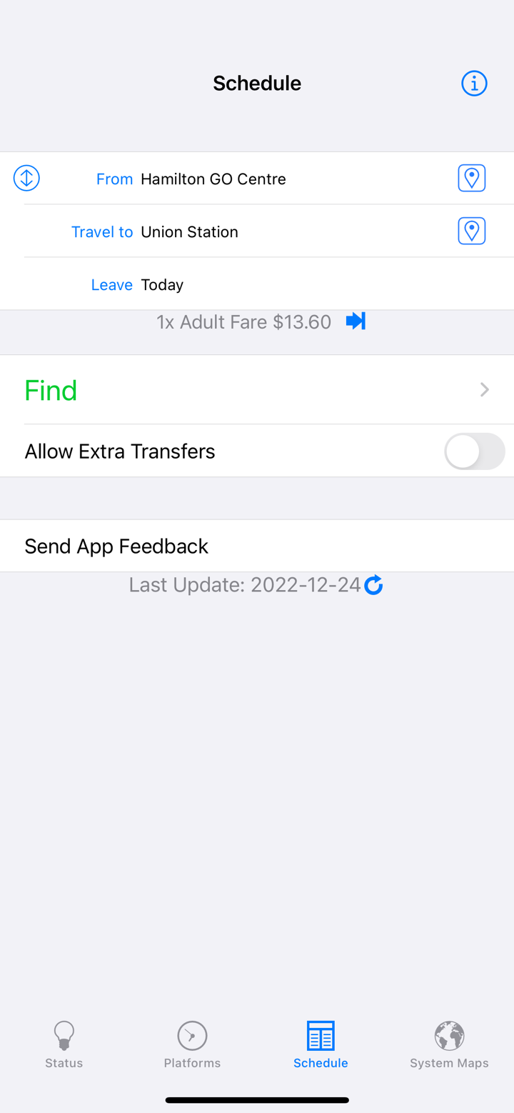 GOToronto: GO Transit Sidekick screenshot 4