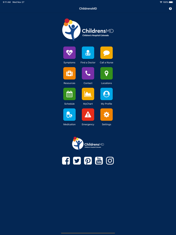 ChildrensMD iPad screenshot 1 - Health & Fitness app