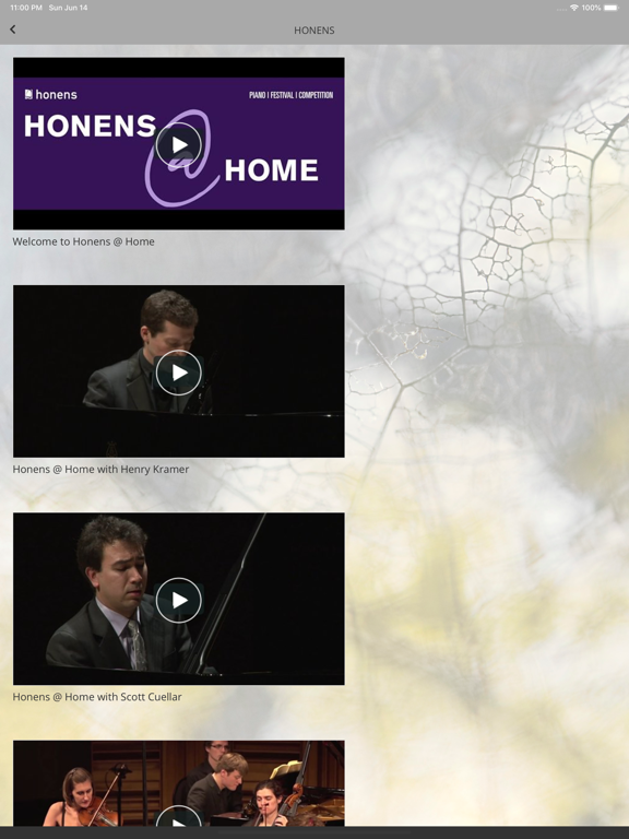 Screenshot #5 pour Honens Intl Piano Competition