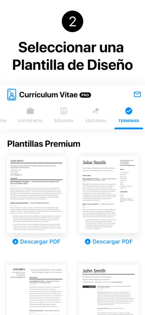 Screenshot 2 Currículum Vitae: Crear tu CV iphone