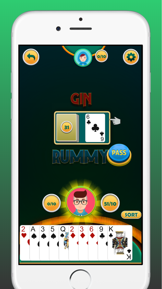 #2. Gin Rummy Offline Card Game (iOS) 由: Sandip Vala