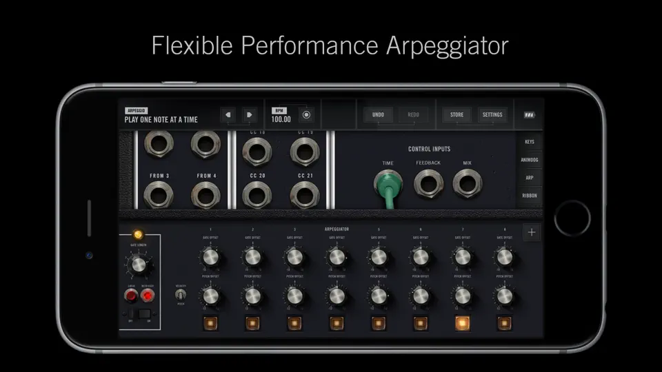 Screenshot von Model 15 Modular Synthesizer auf dem iPhone 4