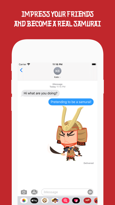 Screenshot #2 pour Samurai and Ninja Stickers