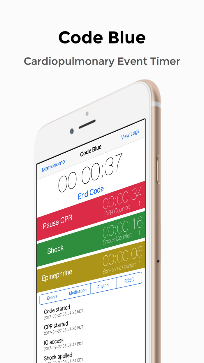 Code Blue CPR Event Timer