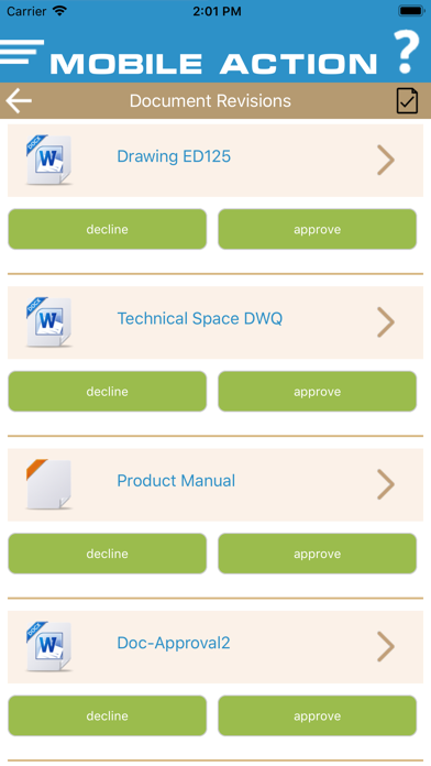 Screenshot 4 of Mobile Action App