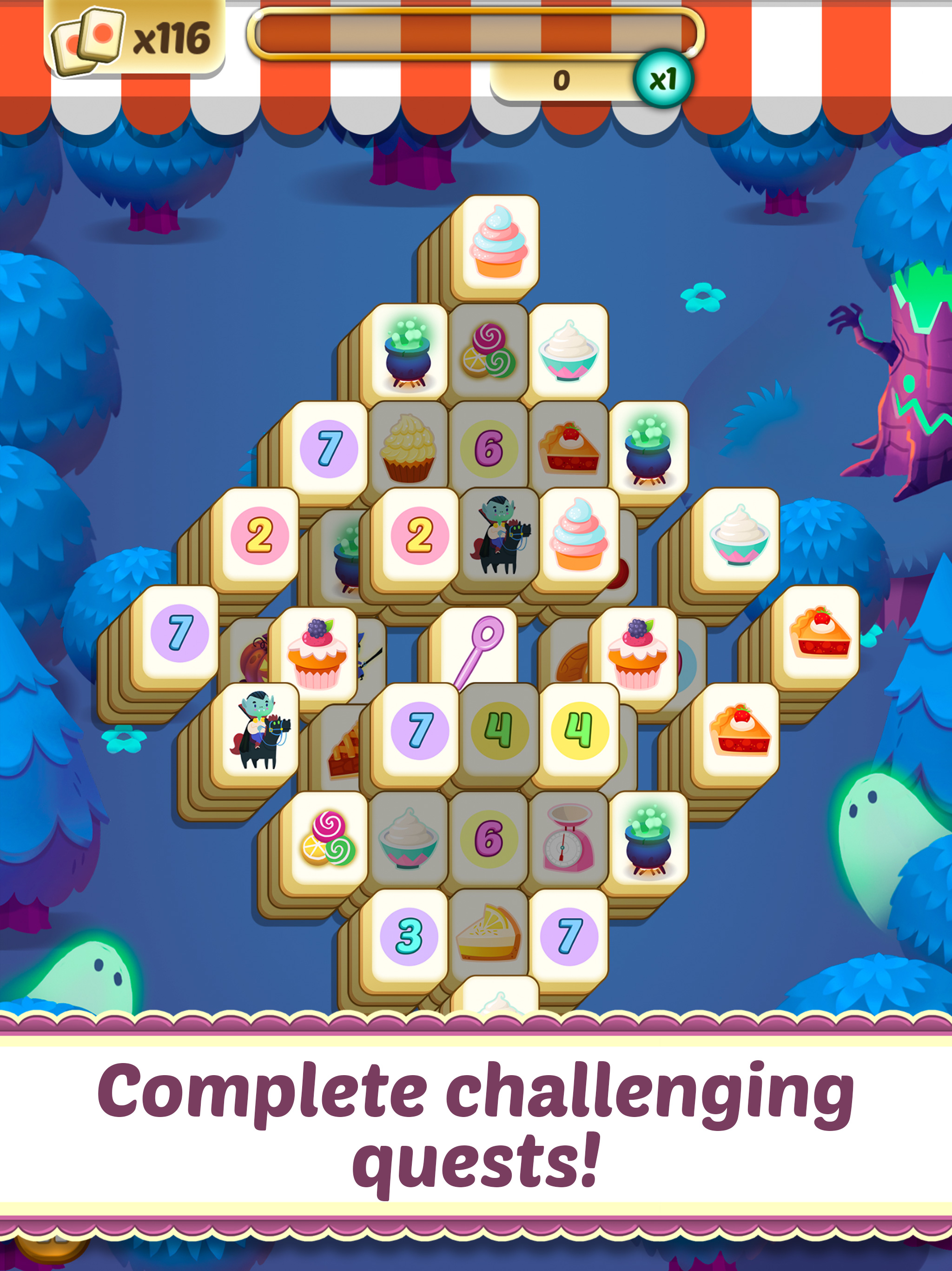 Mahjong Cupcake Bakery Puzzle