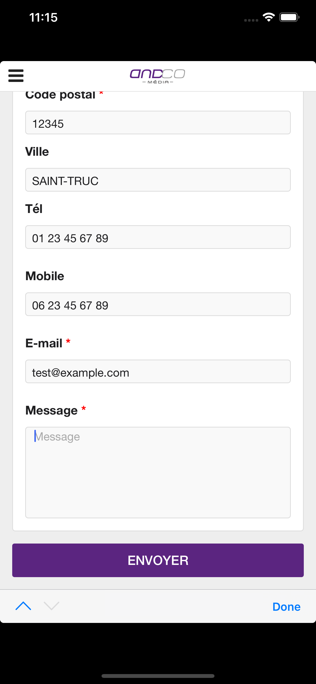 Andco Média screenshot 3