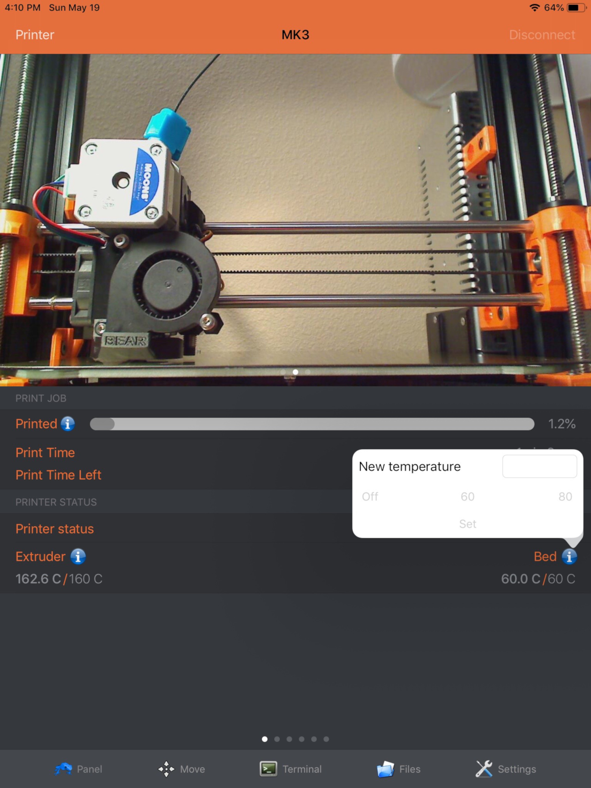 OctoPod for OctoPrint