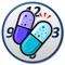 This application program let you know the dosage times by three continuous chimes