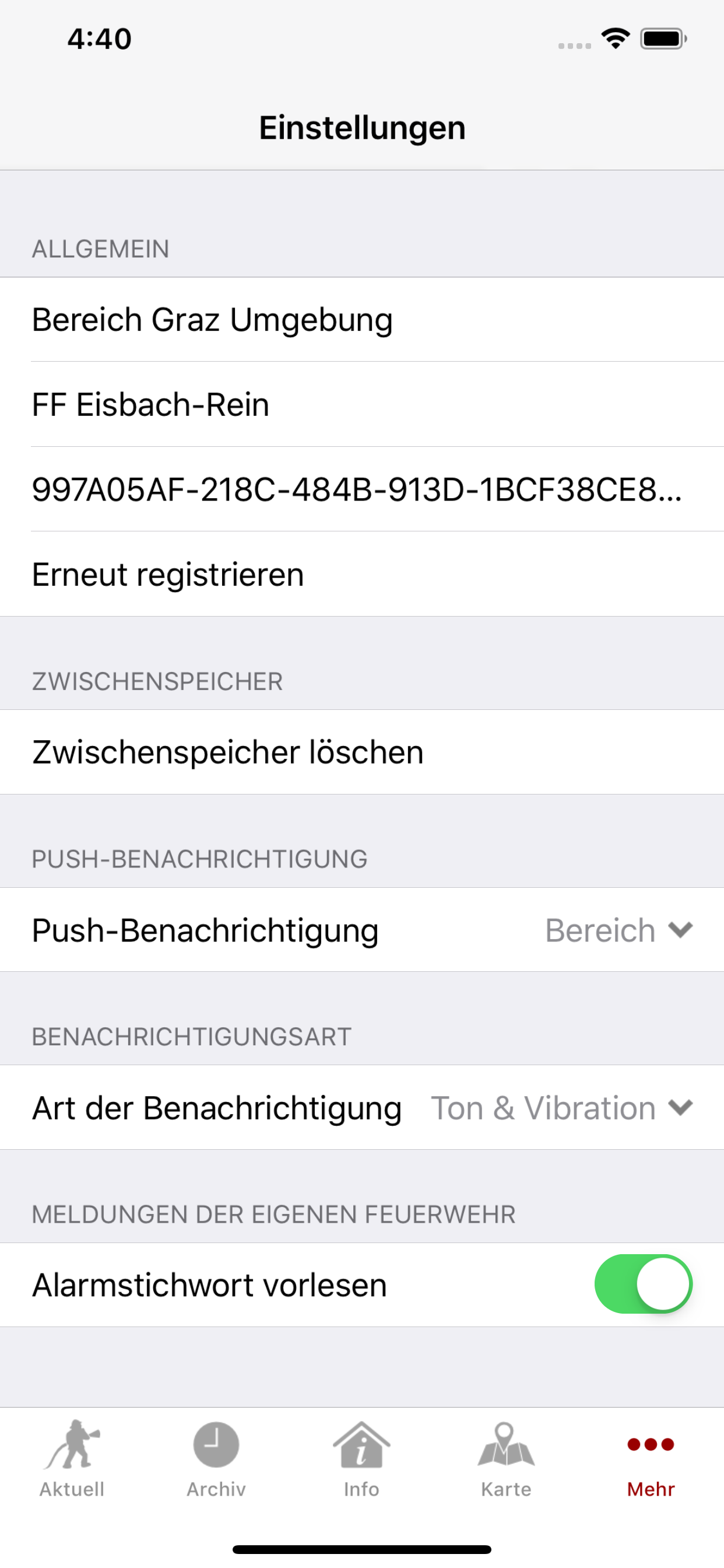 ALIS Alarm Informations System