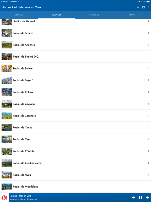Radios Colombianas en Vivo iPad screenshot 4 - Music app