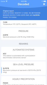 METAR Reader screenshot