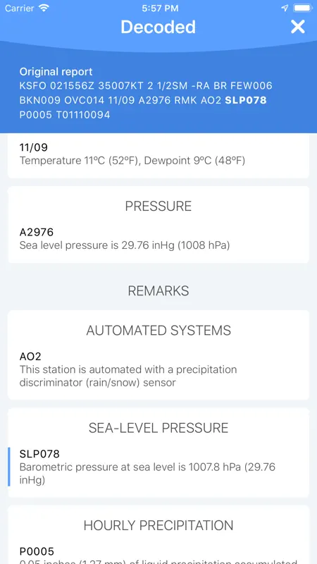 METAR Reader screenshot 6 of 6