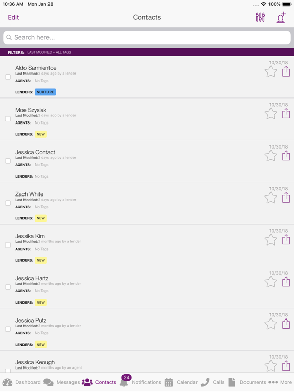 BPD Corp iPad screenshot