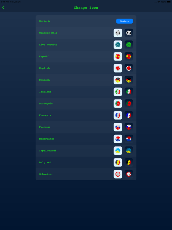 Live Results Italian Serie A iPad screenshot 10 - Sports app
