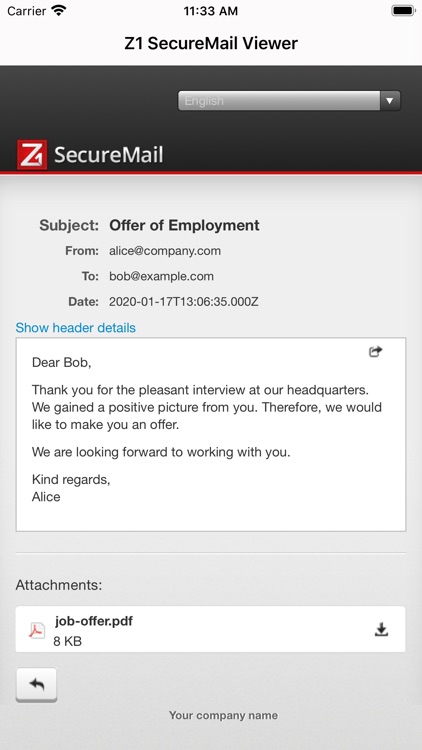Z1 SecureMail Viewer