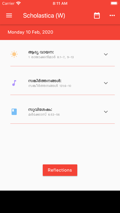 Daily Malayalam Readings Screenshot
