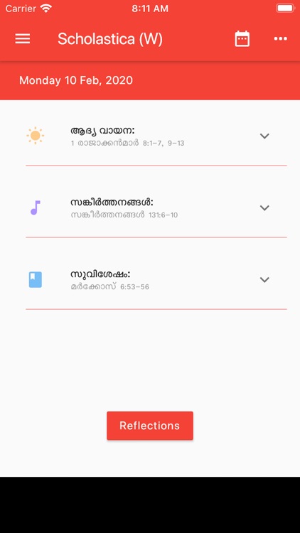 Daily Malayalam Readings