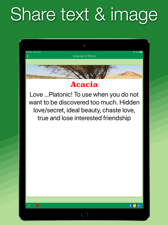 Language of Nature iPad screenshot