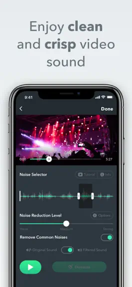 Game screenshot Denoise - audio noise removal apk