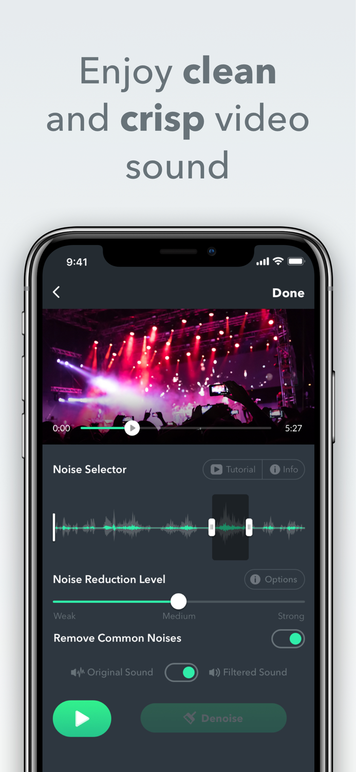 Denoise - audio noise removal