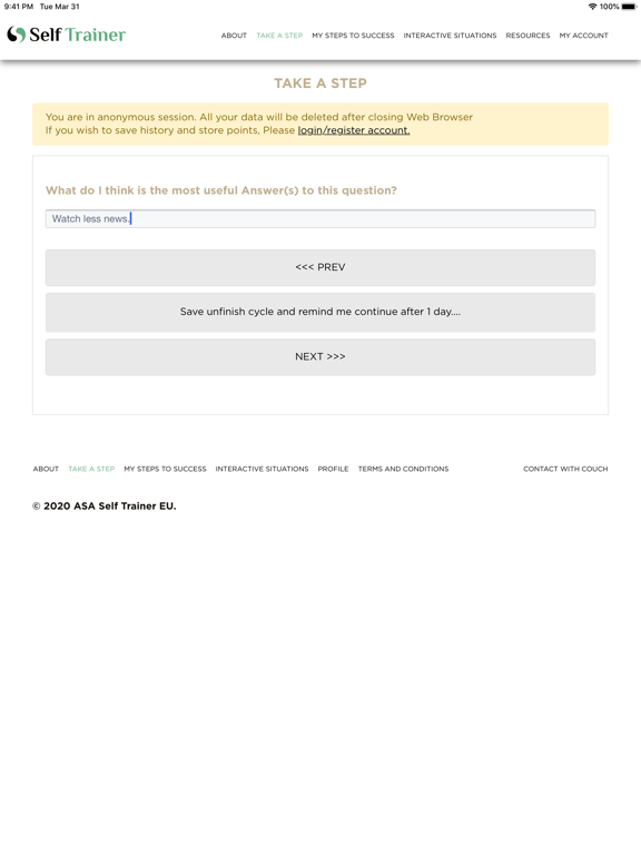 Screenshot #6 pour ASA Self Trainer EU