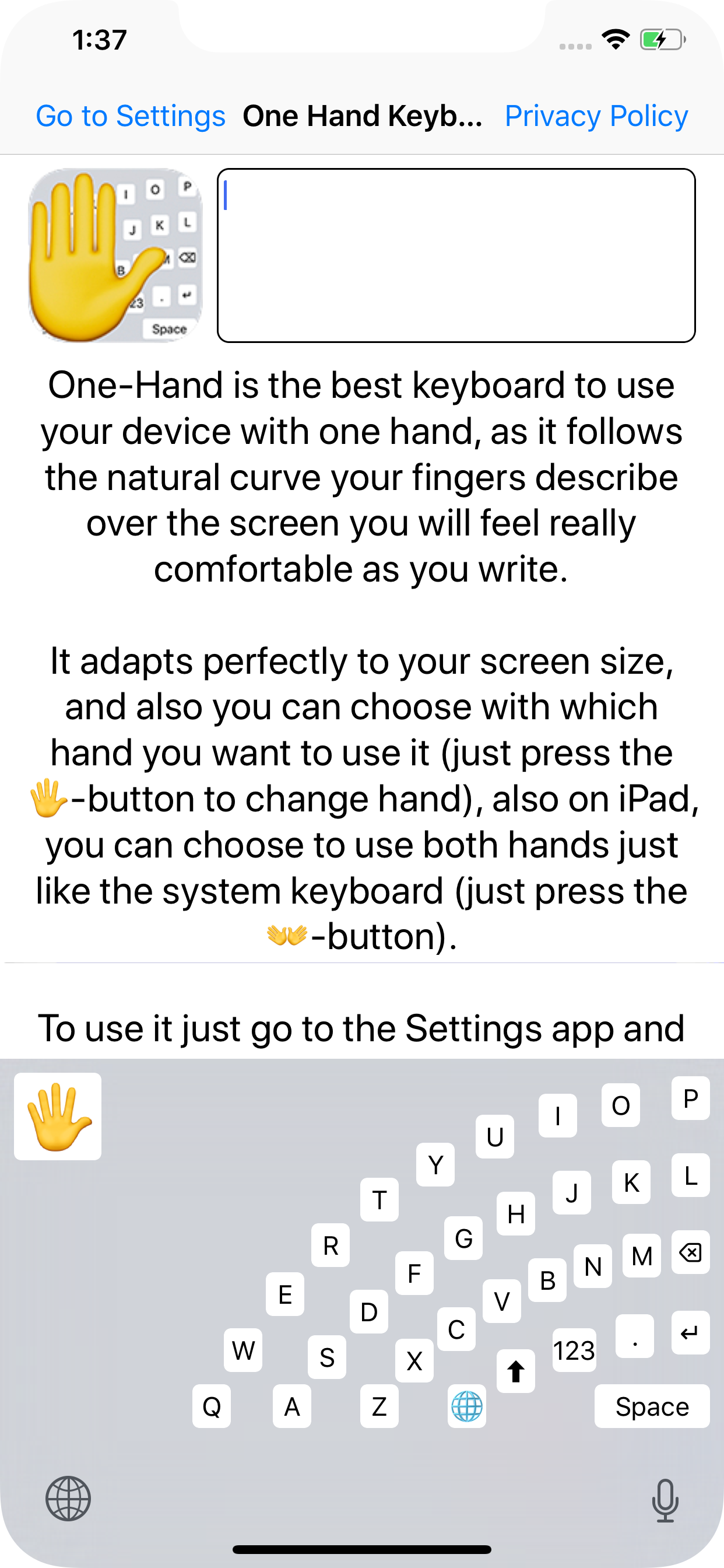 One-Hand Keyboard