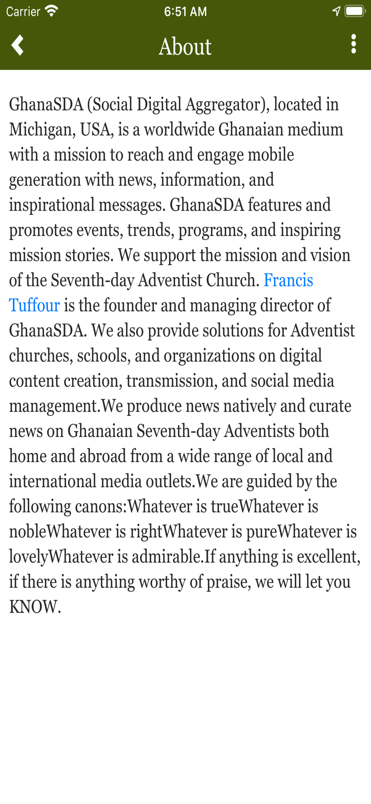 GhanaSDA screenshot 2