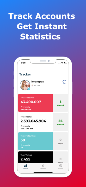TikTracker+ Reports for TikTok(圖1)-速報App
