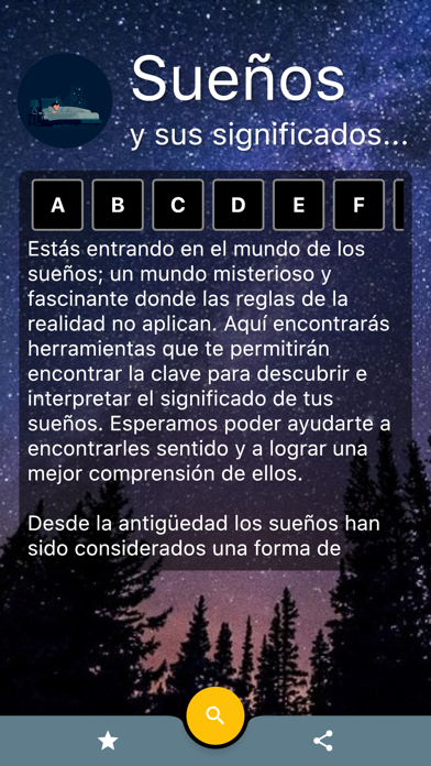 Screenshot #1 pour Sueños y sus significados