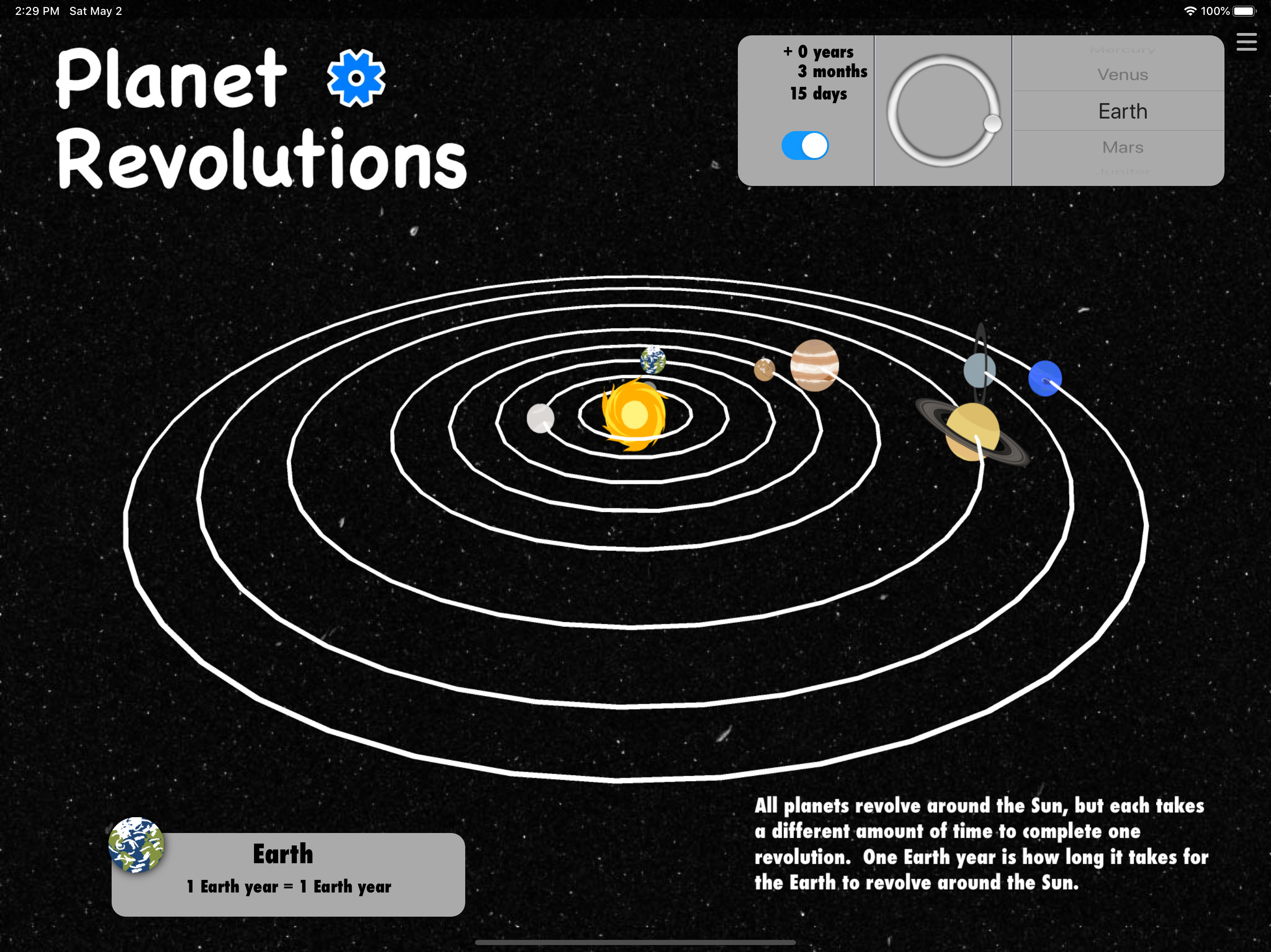 Interactive Minds Solar System screenshot 9