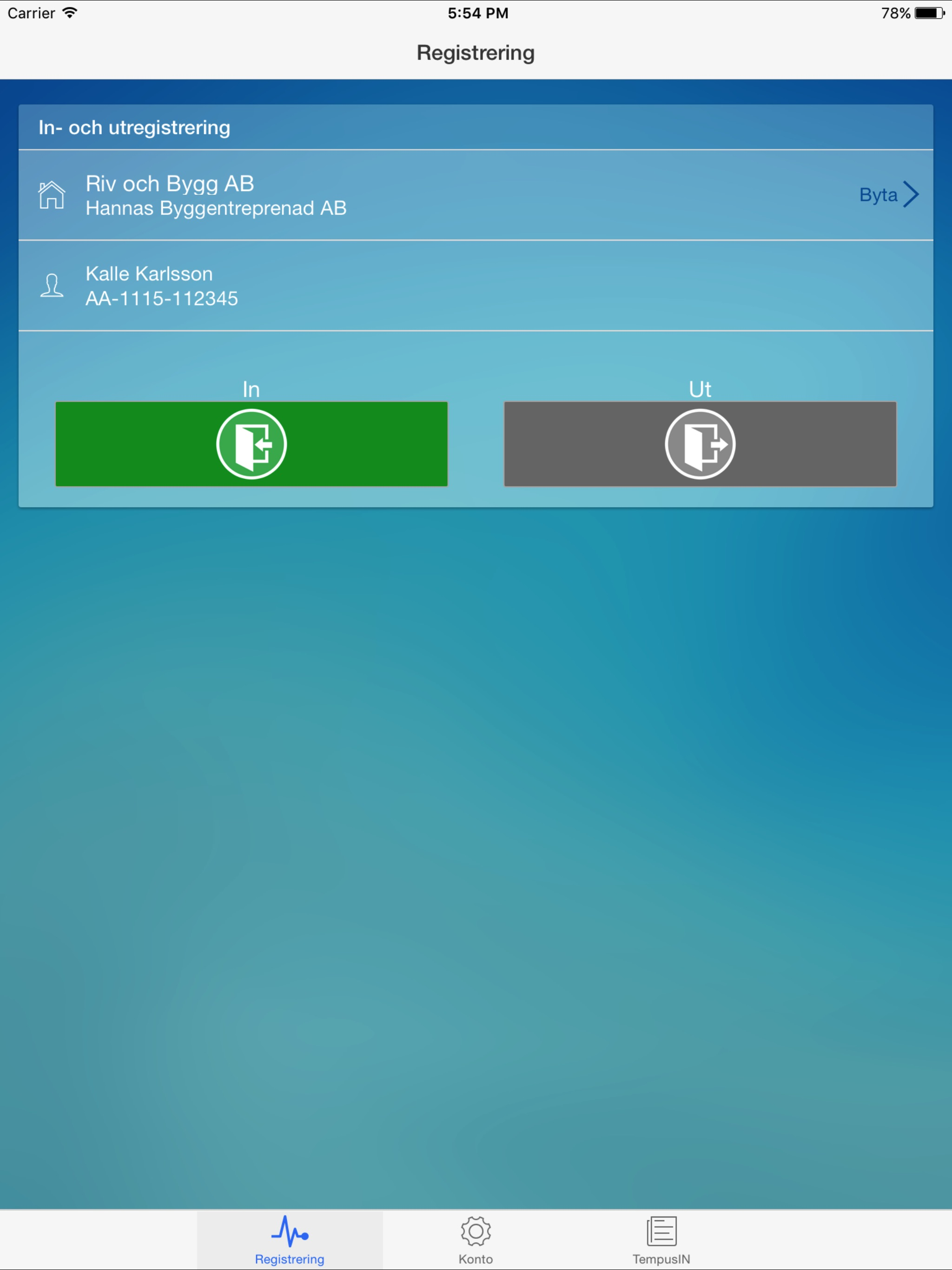 Personalliggare ID06 - MOA screenshot 6
