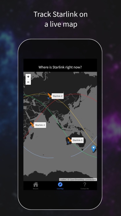 Find Starlink Satellites Screenshot