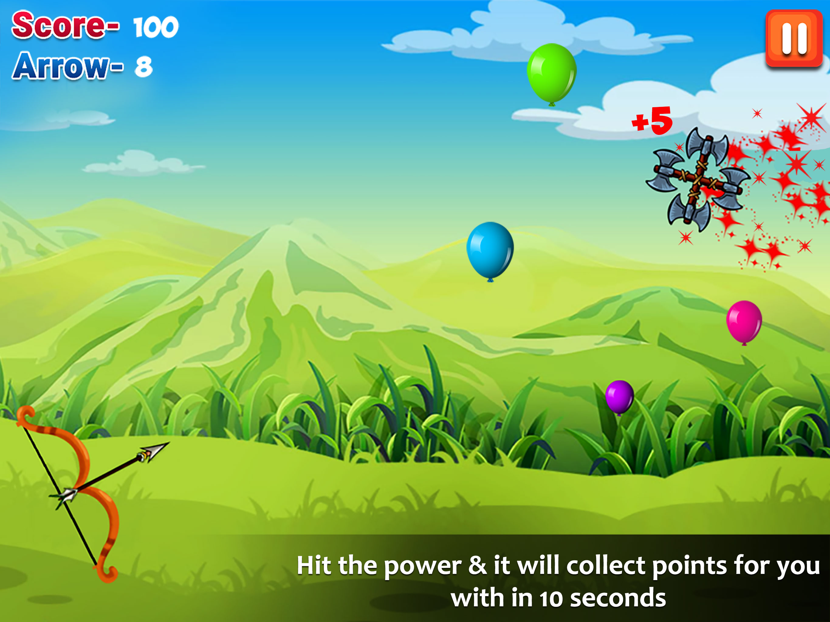 Balloon Shooting - Bow & Arrow