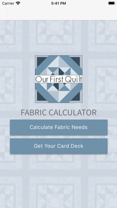 Screenshot #1 pour Quilting Fabric Calculator