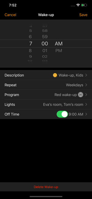 Wake-ups for Philips Hue(圖2)-速報App